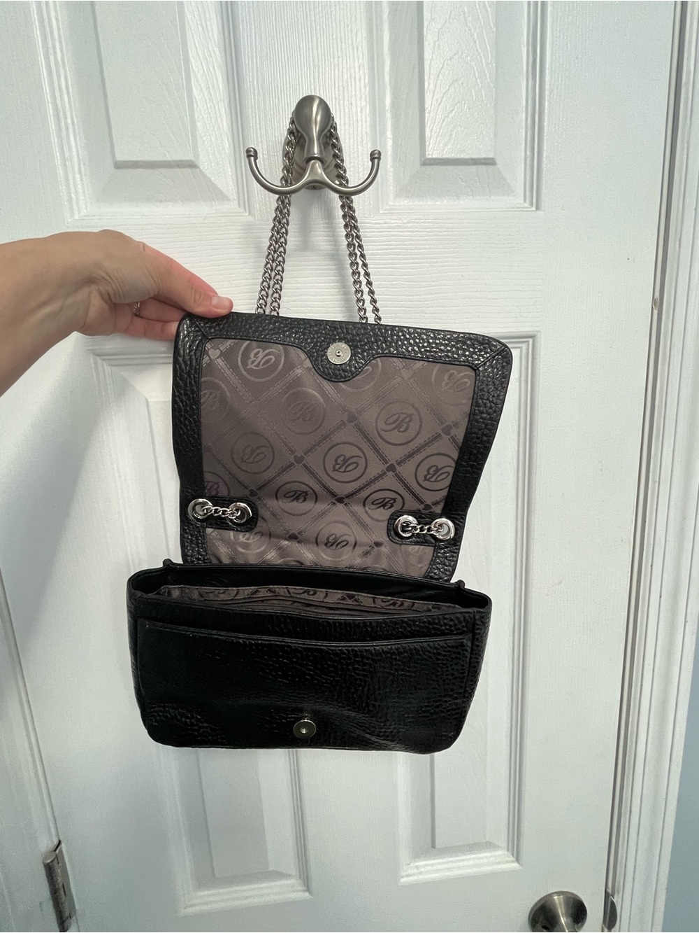 BRIGHTON MASTERPIECE COLL CATCH THE MOON LUNA CROSSBODY SHOULDER BAG BLACK - Picture 14 of 16